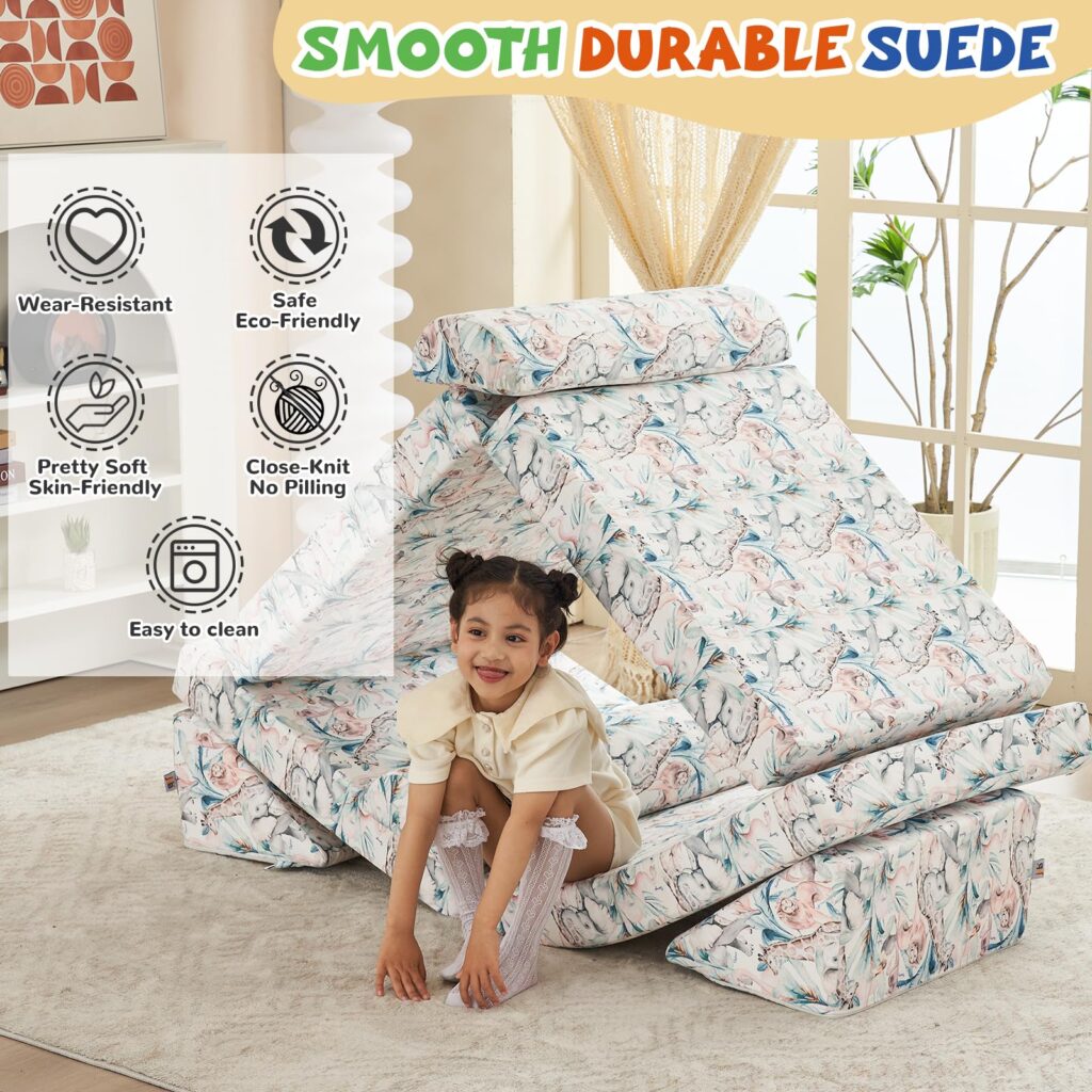 jela Kids Couch Large, Floor Sofa Modular Funiture for Kids Adults